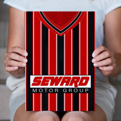 Personalised Bournemouth - 2001 Home Shirt - A4 Metal Sign Plaque - Frame Options Available