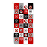 Personalised Brentford Golf Towel - Chequered