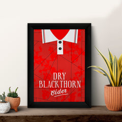 Personalised Bristol - 1993 Home Shirt - A4 Metal Sign Plaque - Frame Options Available
