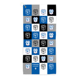 Personalised Cardiff City Golf Towel - Chequered