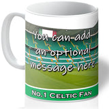 Personalised Celtic Mug - Shirt And Message Cup