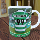 Personalised Celtic Mug - Shirt And Message Cup