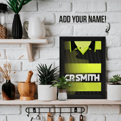 Personalised Celtic Retro - 1997 Away Shirt - A4 Metal Sign Plaque - Frame Options Available