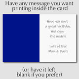 Personalised Chelsea Birthday Card