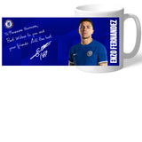 Personalised Chelsea FC Fernandez Autograph Mug