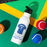 Personalised Chelsea Gym Fitness Bottle 600ml With Straw