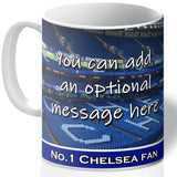 Personalised Chelsea Mug - Shirt And Message Cup