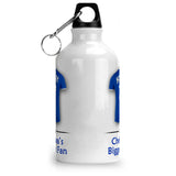 Personalised Chelsea Sports Water Bottle Aluminium With Carabiner 400ml