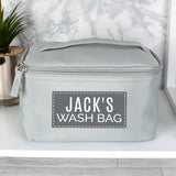 Personalised Classic Grey Toiletry Bag