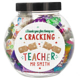 Personalised Cracking Teacher Sweet Jar
