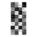 Personalised Derby County Golf Towel - Chequered