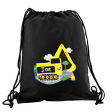 Personalised Digger Black Kit Bag