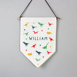 Personalised Dinosaur Hanging Banner