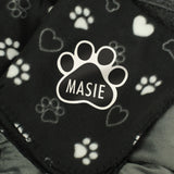 Personalised Dog Paw Print Fleece Blanket