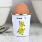 Personalised Easter Chicks Egg Cup