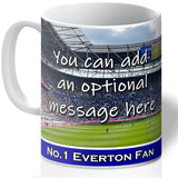 Personalised Everton Mug - Shirt And Message Cup