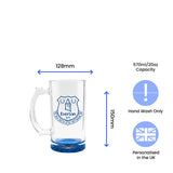 Personalised Everton Tankard Glass With Gift Box