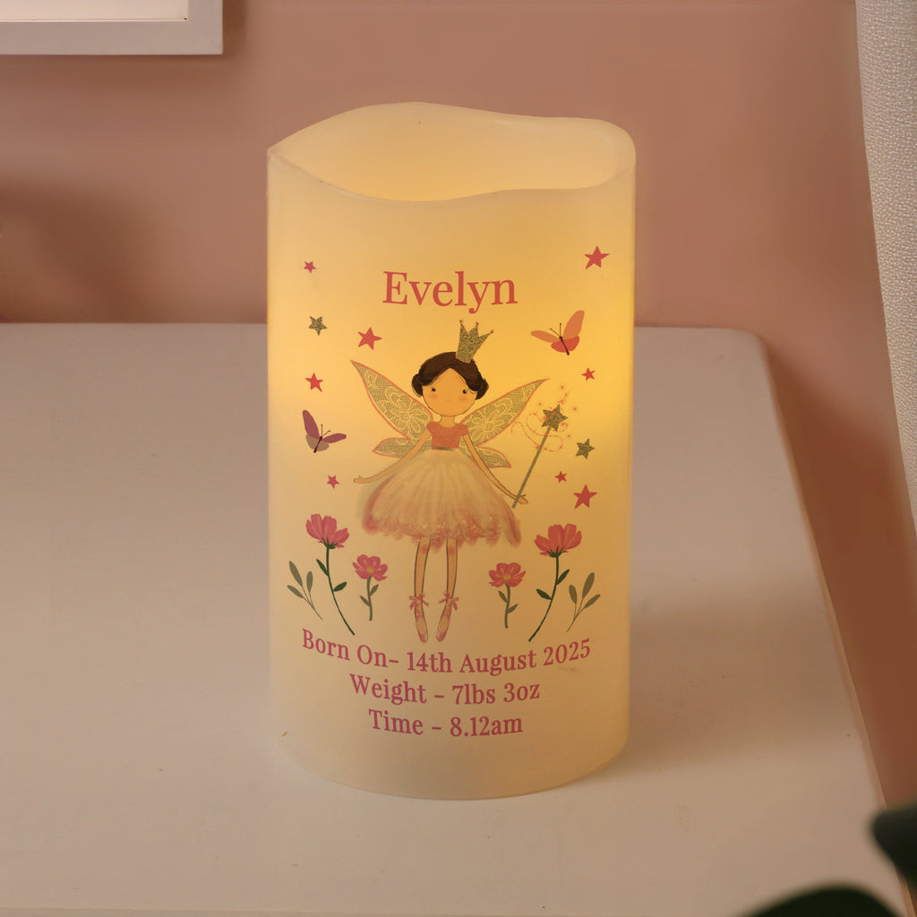 Personalised Fairy Princess Night Light LED  Candle