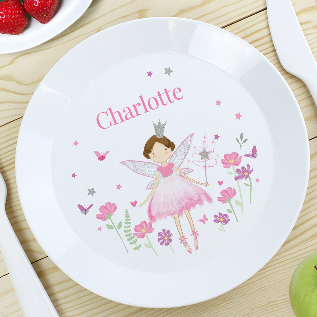Personalised Fairy Princess Plastic Plate