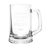 Personalised Father of the Bride Pint Stern Tankard