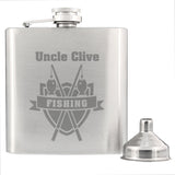 Personalised Fishing Hip Flask