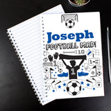 Personalised Football A5 Notebook