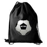 Personalised Football Black Kit Bag