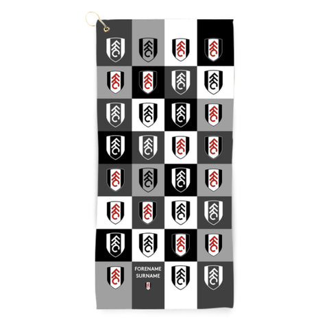 Personalised Fulham Golf Towel - Chequered
