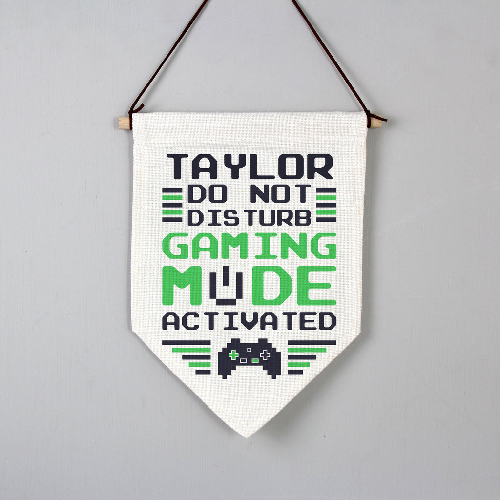 Personalised Gaming Mode Hanging Banner