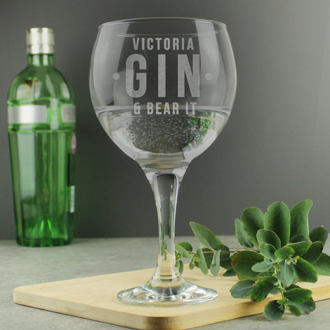 Personalised Gin & Bear Gin Set