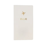 Personalised Gold Name Travel Document Holder