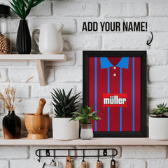 Personalised Holte Enders - 1993 Home Shirt - A4 Metal Sign Plaque - Frame Options Available
