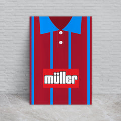 Personalised Holte Enders - 1993 Home Shirt - A4 Metal Sign Plaque - Frame Options Available