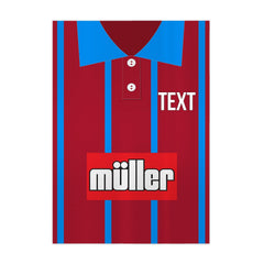 Personalised Holte Enders - 1993 Home Shirt - A4 Metal Sign Plaque - Frame Options Available