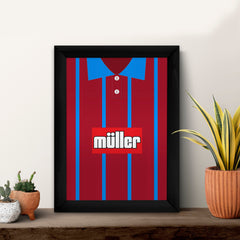 Personalised Holte Enders - 1993 Home Shirt - A4 Metal Sign Plaque - Frame Options Available