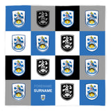 Personalised Huddersfield Town Fleece Blanket - Chequered