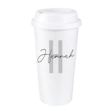 Personalised Initial & Name Insulated Reusable Eco Travel Cup