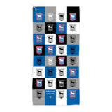 Personalised Ipswich Town Golf Towel - Chequered