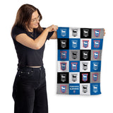 Personalised Ipswich Town Tea Towel - Chequered