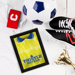 Personalised Leeds 1992 Home Shirt - A4 Metal Sign Plaque - Frame Options Available