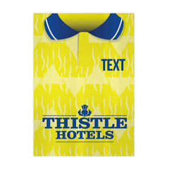 Personalised Leeds 1992 Home Shirt - A4 Metal Sign Plaque - Frame Options Available