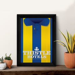 Personalised Leeds 1994 Away Shirt - A4 Metal Sign Plaque - Frame Options Available