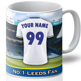 Personalised Leeds Mug - Shirt And Message Cup