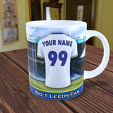 Personalised Leeds Mug - Shirt And Message Cup