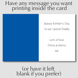 Personalised Leeds United Fathers Day Card