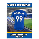 Personalised Leicester Birthday Card