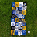 Personalised Leicester City Golf Towel - Chequered