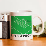 Personalised Life's A Pitch Mug