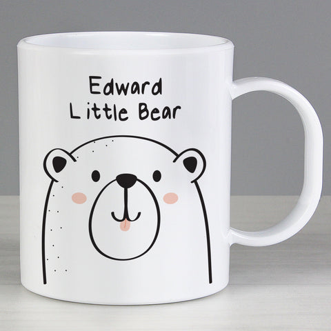 Personalised Little Bear Plastic Mug