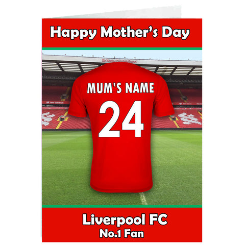 Personalised Liverpool Mothers Day Card